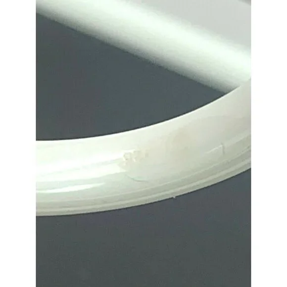 Engagement Promise Ring Diamond Rose Tone Sterling Silver White Ceramic … - Picture 9 of 11